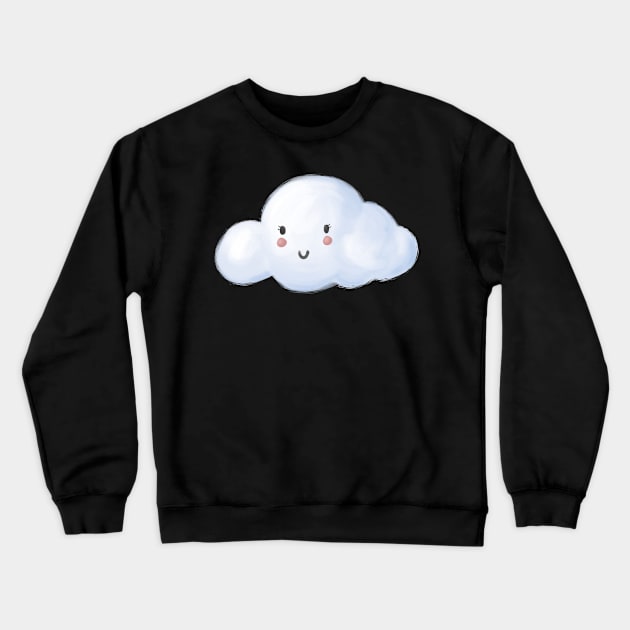 Happy Cloud - Sticker Crewneck Sweatshirt by nikkicischke